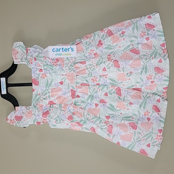 Carter's Child of Mine Baby Girl Dress, 2-Piece Set, 12 months - Picture 3 of 16